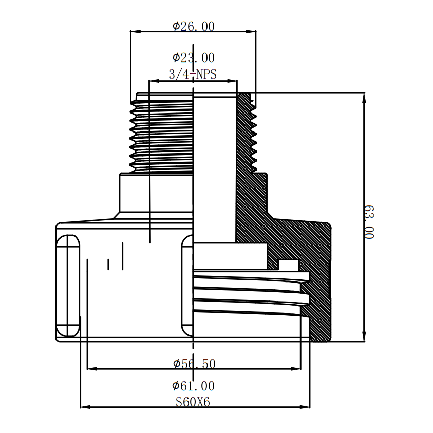 IBC Tote Food Grade Drain Adapt