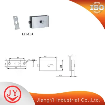 SS304 Door Lock Parts For Glass