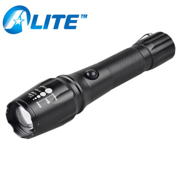 Aluminum Rechargeable Powerful Zoom Led Flashlight Torch