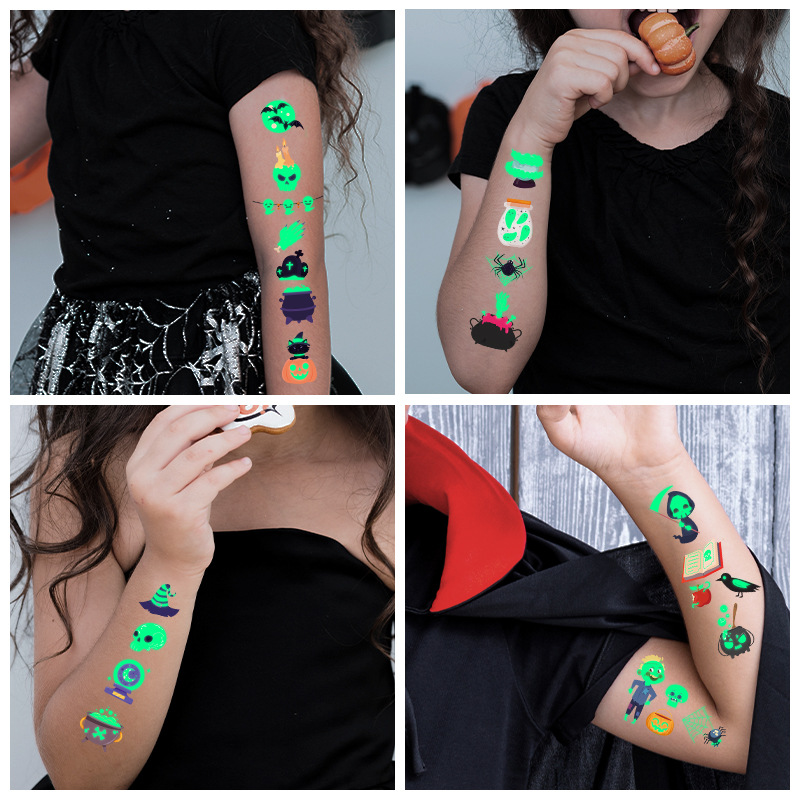 Halloween Night Glow Children S Tattoo Sticker