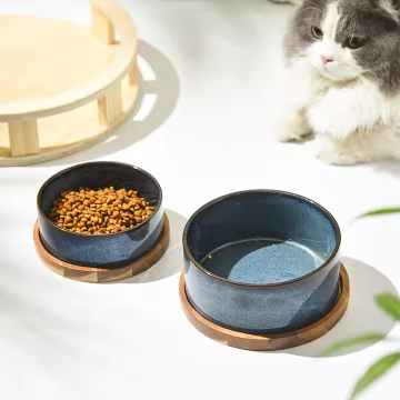 Wholesale Healthy Ceramic Pet Food Water Bowl for Easy Cleaning