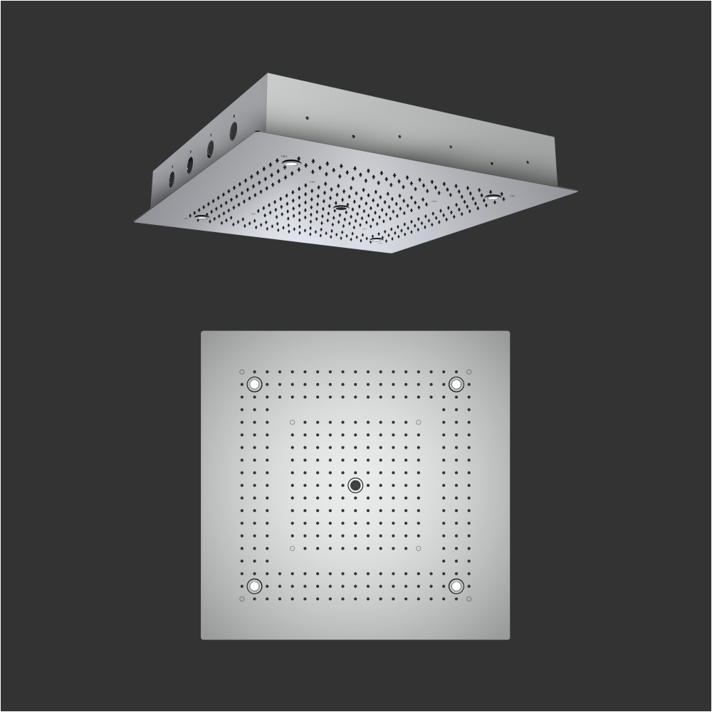 Três funções Cabeça de chuveiro de teto LED
