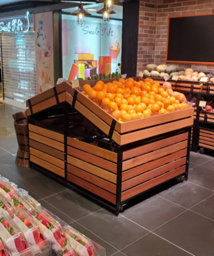 Espositori POP per frutta e verdura a scaffale Gondola