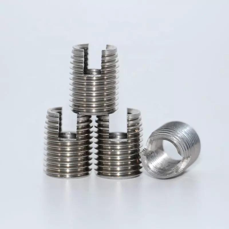 Stainless Steel M2 M3 M4 M5 M6 M8 Self-Tapping Slotted Thread Sleeve Screw Zinc Material Threaded Insert