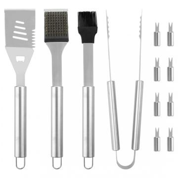 Комплект для гриля из нержавеющей стали премиум-класса 13PCS