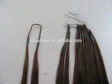 hot selling attractive design cotton thread hair tip hair extension