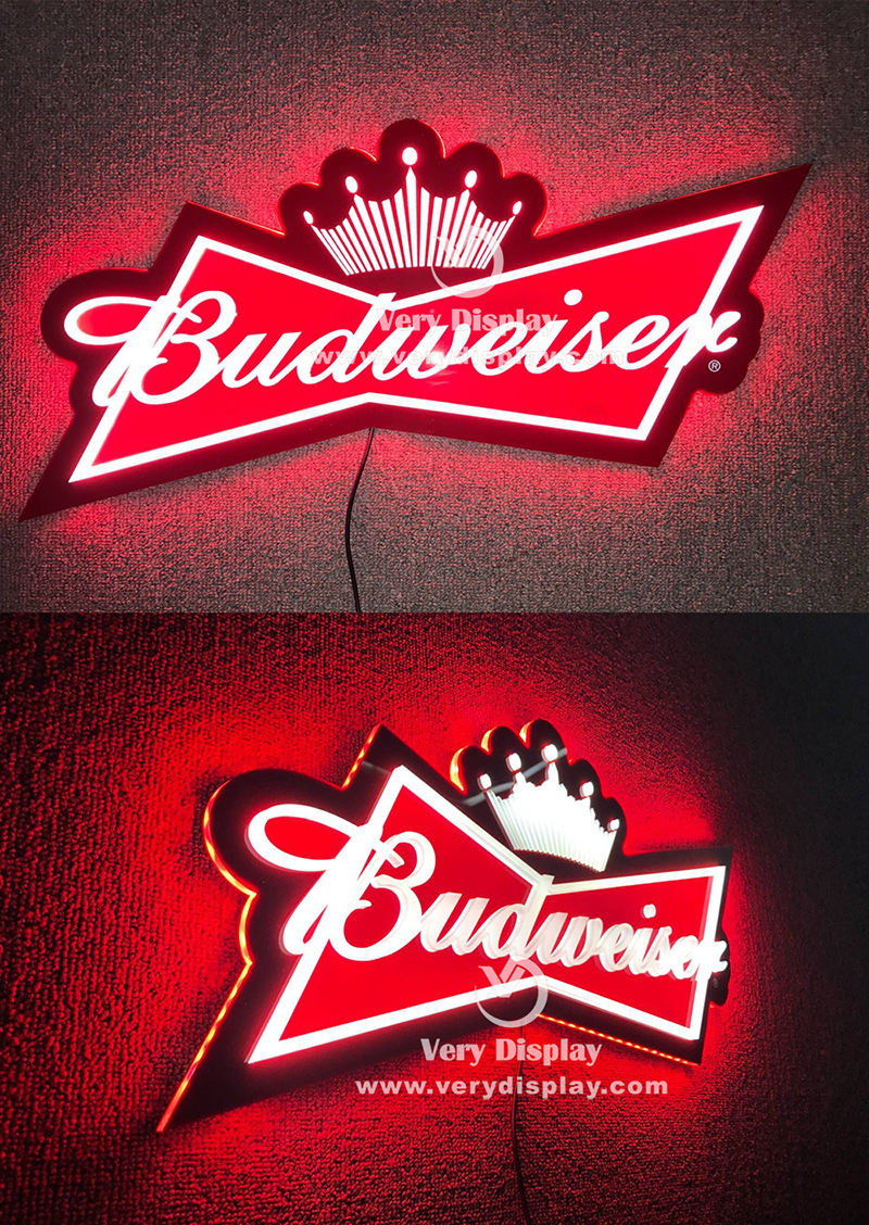 Budweiser light sign