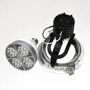 2022 P30 Large Swing LED Embedded Downlight Lamp Holder Guide Rail Spotlight