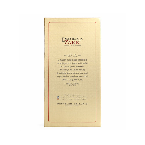 Gold Of Grey Boaed Wine Packaging Box