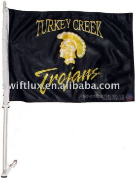 Modern outdoor polyester car flag for window