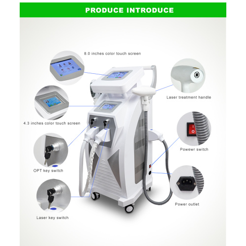 Новый 3 в 1 IPL SHR OPT Удаление волос Elight RF Lifting ND YAG Тату