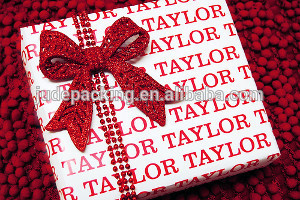 Gift wrapping paper box with love partten packaging box