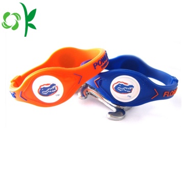 Waterproof Cool Custom Negative Ion Power Silicone Bracelet