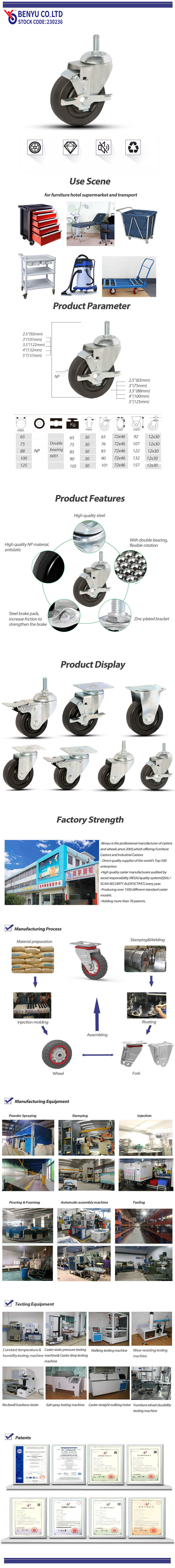 Locking Stem Casters