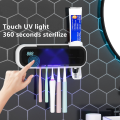 UV UV Tandborste Sterilisator Hållare Tandkräm Dispenser Vägg Tandborste Hållare UV Tandborste Sanitizer