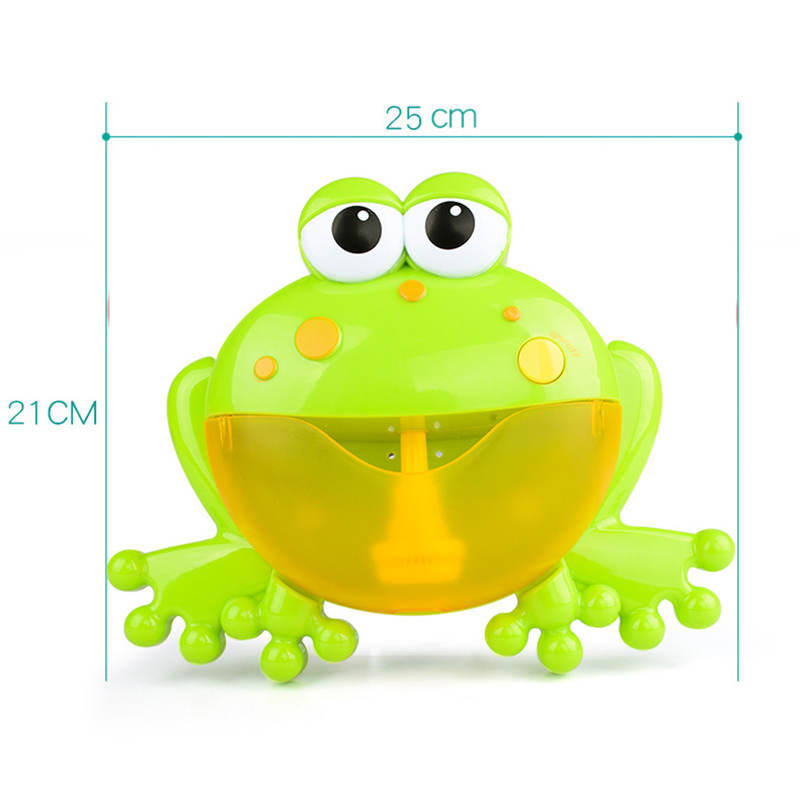 Music Frog Bubble Maker Automated Spout Bubble Machine Kids Fun Bathing Gift Baby Bathroom Toy For Children Outdoor Fun & Sports