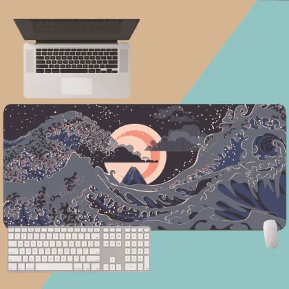 Custom Cherry Blossom Large Gaming Desk Mat Mouse Pad