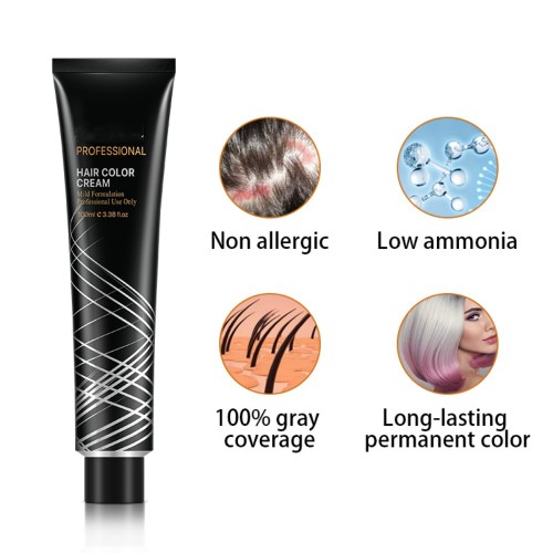 permanent professional dye hair color cream