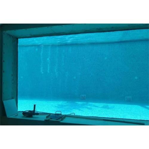 Acrylic window for container swimming pool