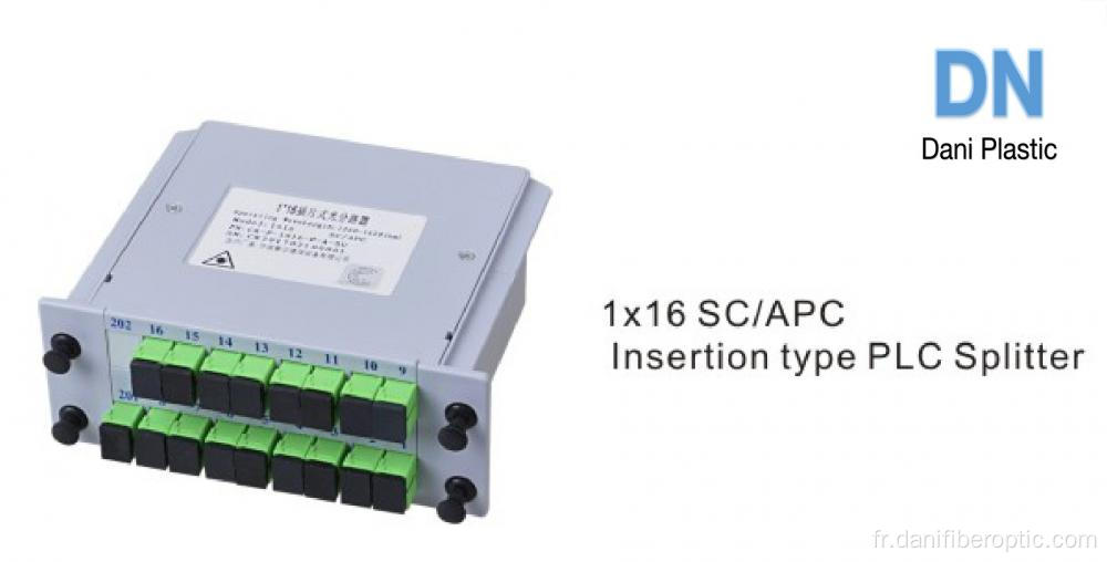 1/16 Type d&#39;insertion Splitter PLC