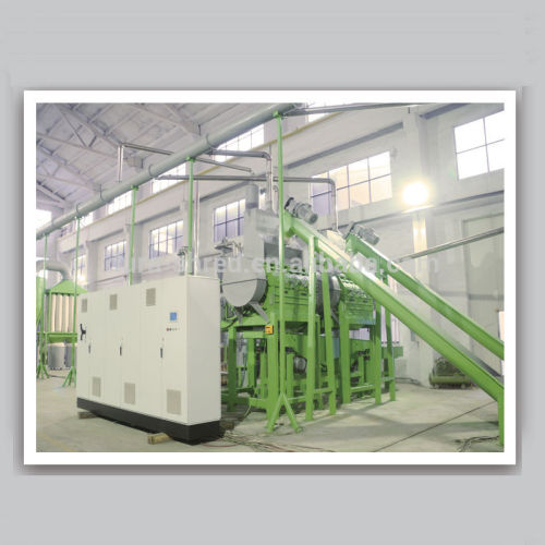 Fiber Removal System For Tire Recycling Plant