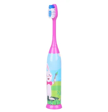 Cartoon-Decorated Polished Soft Bristle Kids' Toothbrush