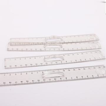 Righello di plastica trasparente con manico - 20 cm
