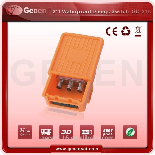 Waterproof Diseqc Switch 2 In 1 Gd-21k/diseqc 2.0 Switch, High Quality ...