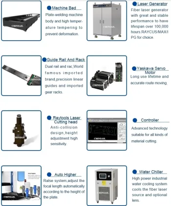 CHINSAIL 3 in 1 Laser Welding CNC Cleaning Machine & Metal Laser Cutter