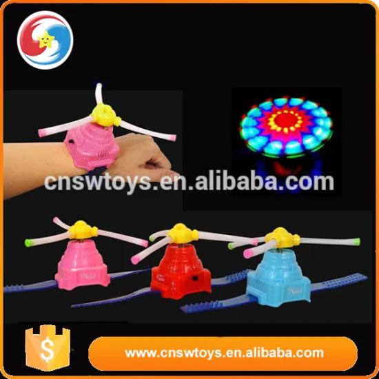 flash led light Wristband kid toy spinning top toy
