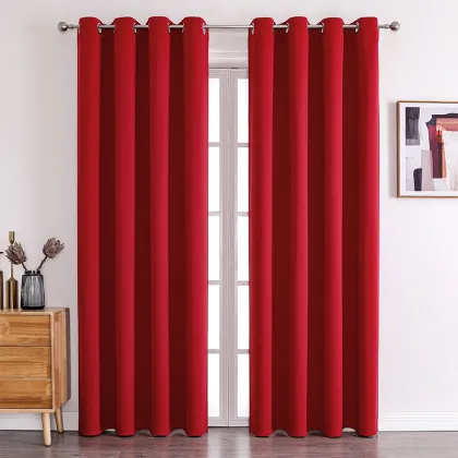 Hot Selling 100% Polyester Fabric Blackout Curtains for Home & Hotels