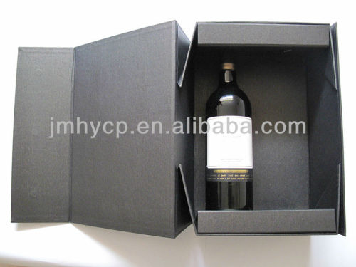 custom printed hot stamping 2 bottles emptty cardboard red wine boxes