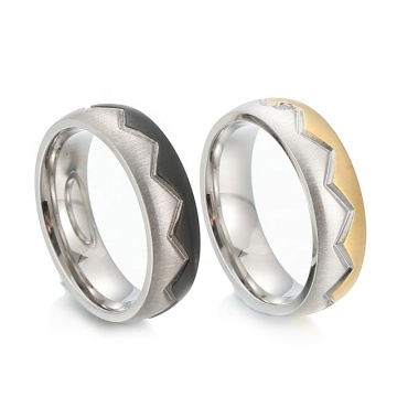 Yiwu Aceon Stainless Steel Flat Domed Band Ring