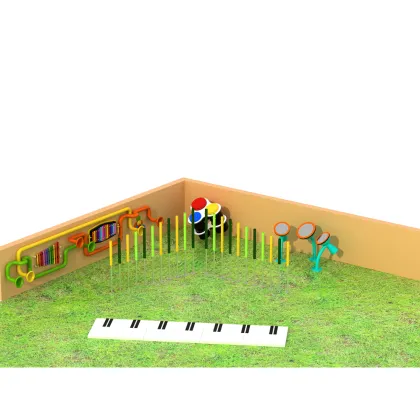 Outdoor Children's Playgrounds: Musical Instruments, Percussion Music, and Fun Equipment for Playtime