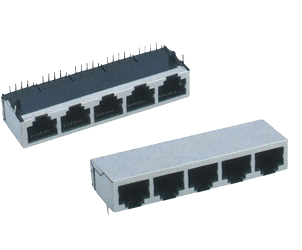 RJ45 10P8C Modular Jack 15U emas