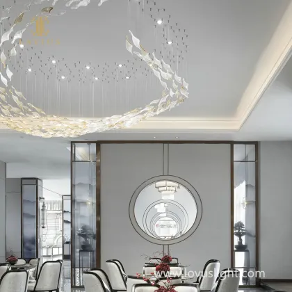 Light luxury villa restaurant chandelier white creative chandelier villa chandelier