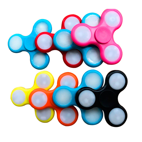 mainan promosi plastik murah puncak warna mini berputar