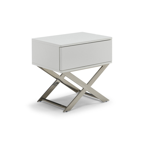 White E1 Grade Mdf Bedside Table E1 Grade Mdf Mini White Bedside Table Supplier