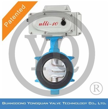 YQD971J-10/16/25Q Lug Type Electrical Gear Operated Butterfly Valve, DN 2"-12", PN 1.0/1.6/2.5 MPa,