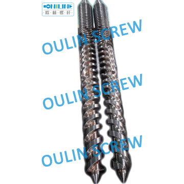 65/132 Bimetallic Double Conical Vít nòng súng cho bảng sân thượng (PE với bột gỗ)