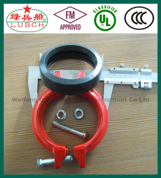 ASTM A536 65-45-12 FM UL ULC ductile iron pipe fittings coupling joint