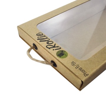 Caixa de telefone artesanal de papel Kraft