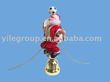 12&quot;santa Inverted do acrobatics/santa toys/electrical santa