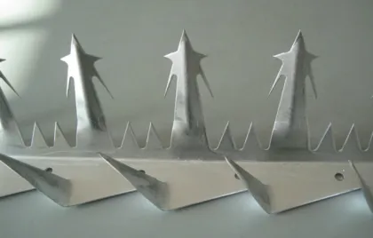Metal fence spikes