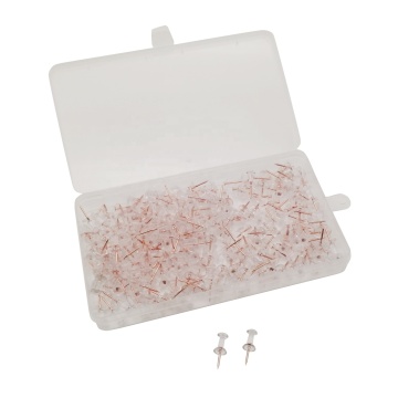 Rose Gold Push Pins - Διαφανές φανταχτερό 215 κομμάτια με συσκευασία ελαστικού κουτιού για το Cork Board