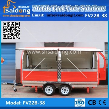Best Quality commercial mobile kitchen food van, food carts, food trailer