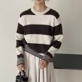 Women Color Block Stripe Sweater