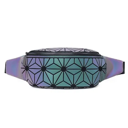 Premium Luminous Chameleon Belt Bag - Geometric Diamond Chest Bag - Waterproof Spring & Summer