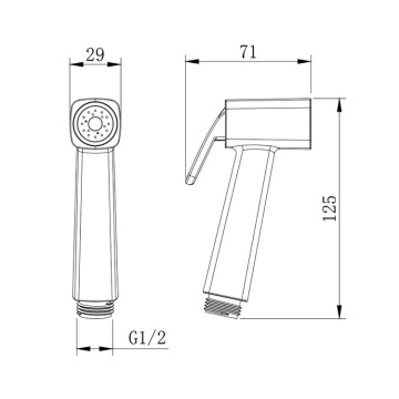 Hand Held Bidet Diaper Sprayer Muslim Shower Shattaf