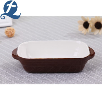 Microwave Safe Stoneware Bakeware Dish Tray Baking Pan